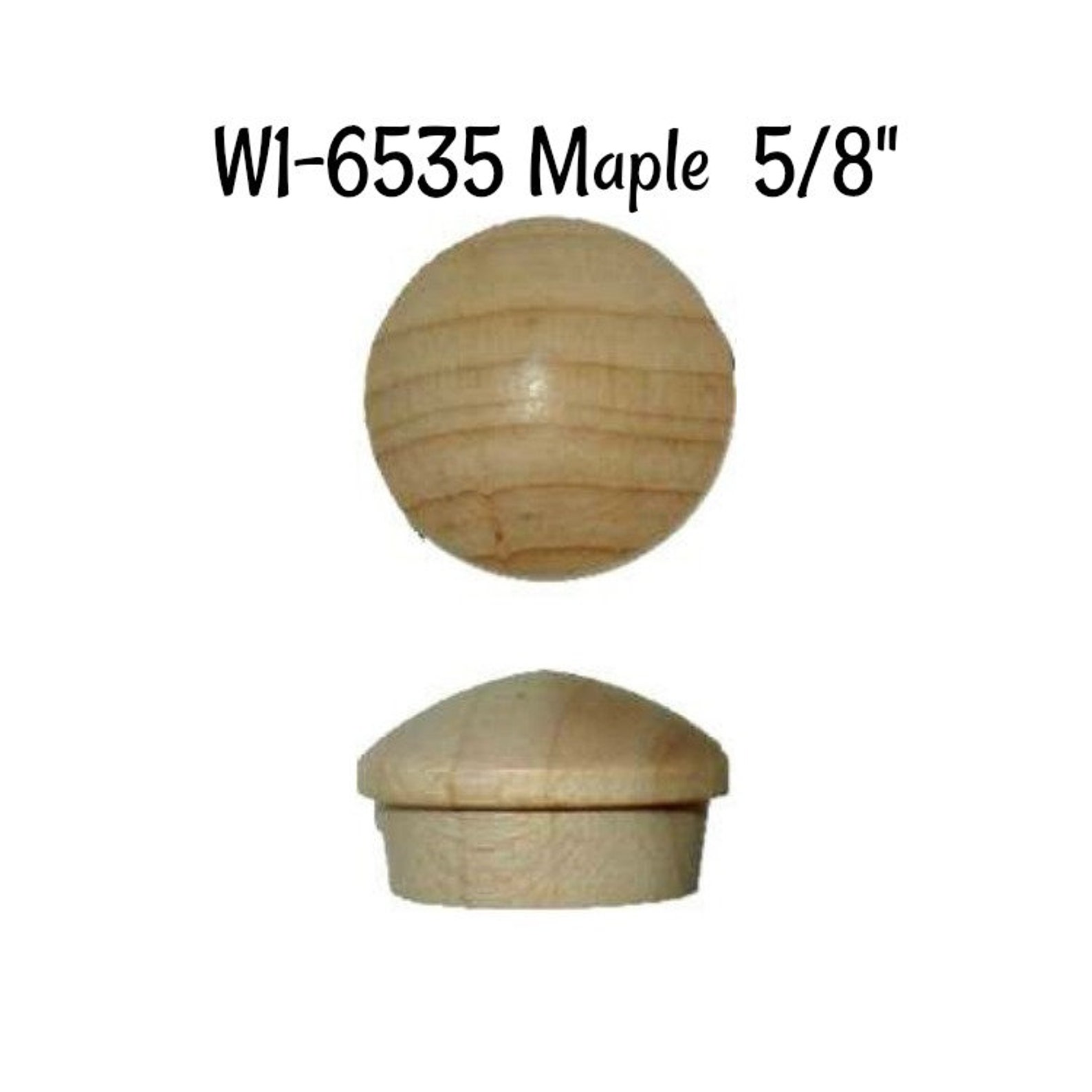 Maple Screw Hole Plug Round Top Maple End Grain Screw Hole Etsy
