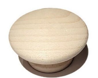 1-1/4" Maple Knobs - Maple Furniture Knobs Pulls  - Furniture Knob - Maple Drawer Knob