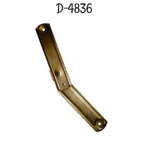 May include: A gold metal bracket with two holes. The bracket is bent at a 90-degree angle. The product code D-4836 is printed on a white background above the bracket.