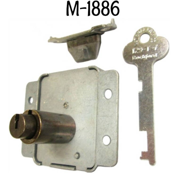 Lock Steel Cedar Chest Flush Mount Lid Lock With Push Button Etsy