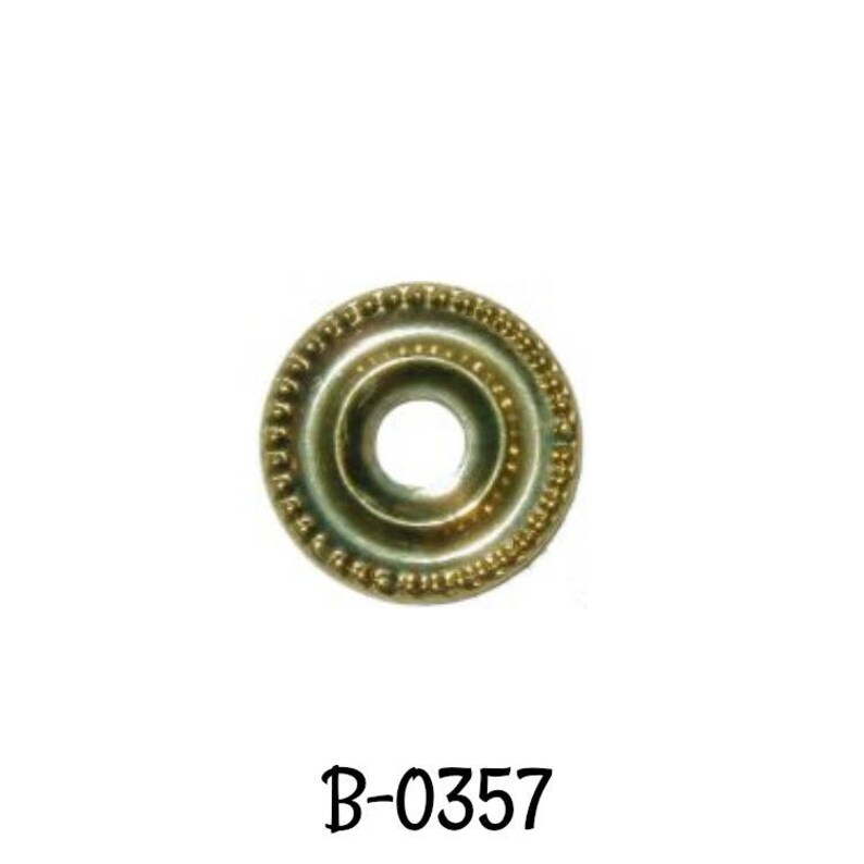 Stamped Brass SHERATON STYLE KNOB with Backplate Brass Knob