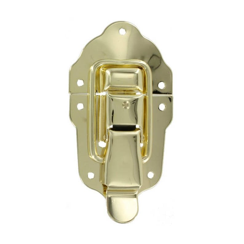 Trunk Latch Brass Plated Stamped Steel Large Flush Mount Etsy