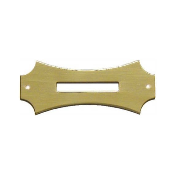 SOLID BRASS OVAL COIN SLOT 2 1/4" X 7/8"  B9852 