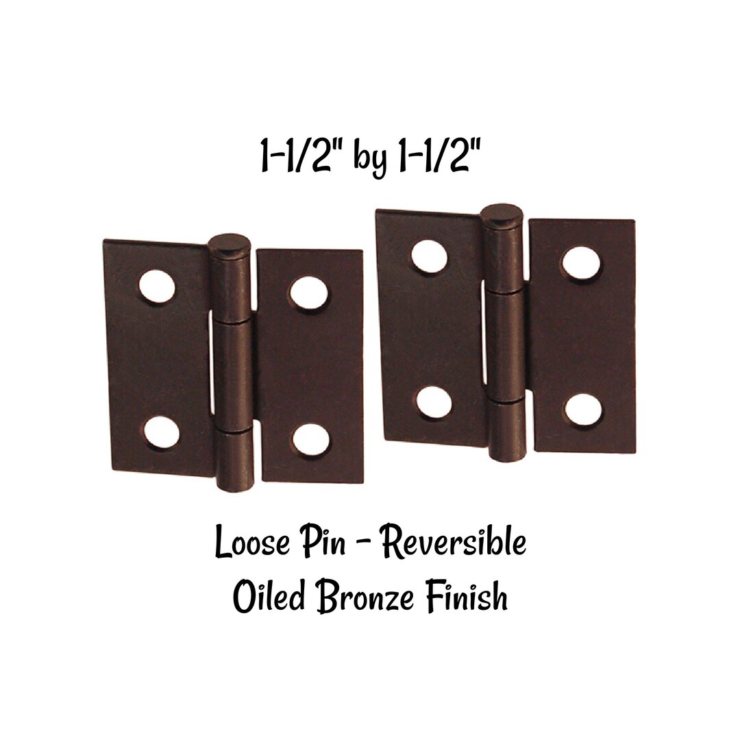 Oiled Bronze Hinges Steel Loose Pin HINGE Sold by the Pair Etsy