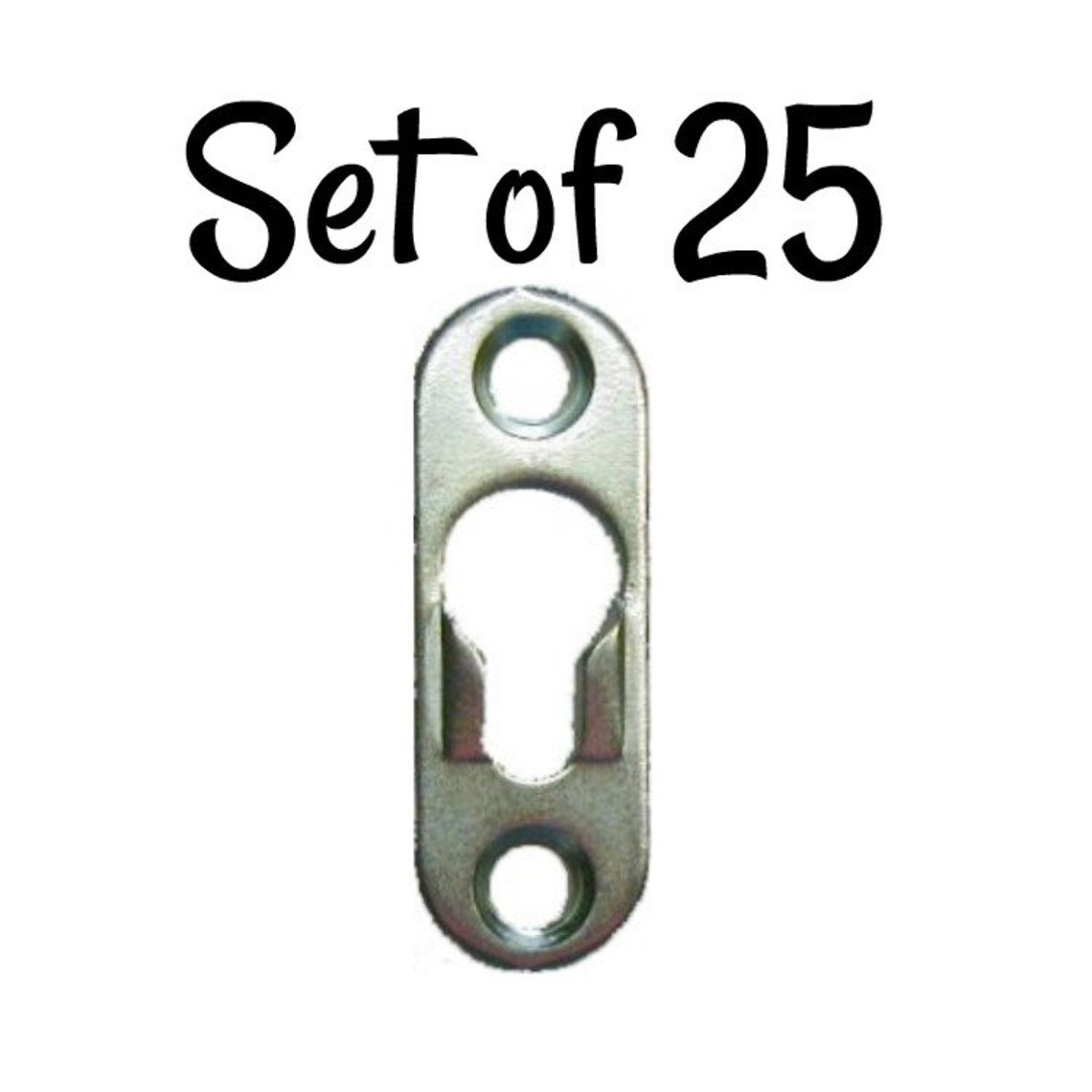 Set of 25 Single hole keyhole fastener Keyhole Fastener Etsy