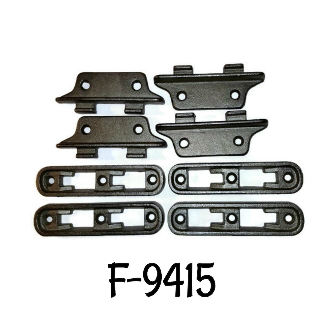 Cast Iron 4 7/8 Antique Style Bed Rail Hooks Set of Four Bed Rail