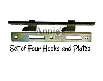 Bed Rail Hooks - Fasteners - Set of Four Standard 5"  Bed Frame Hooks