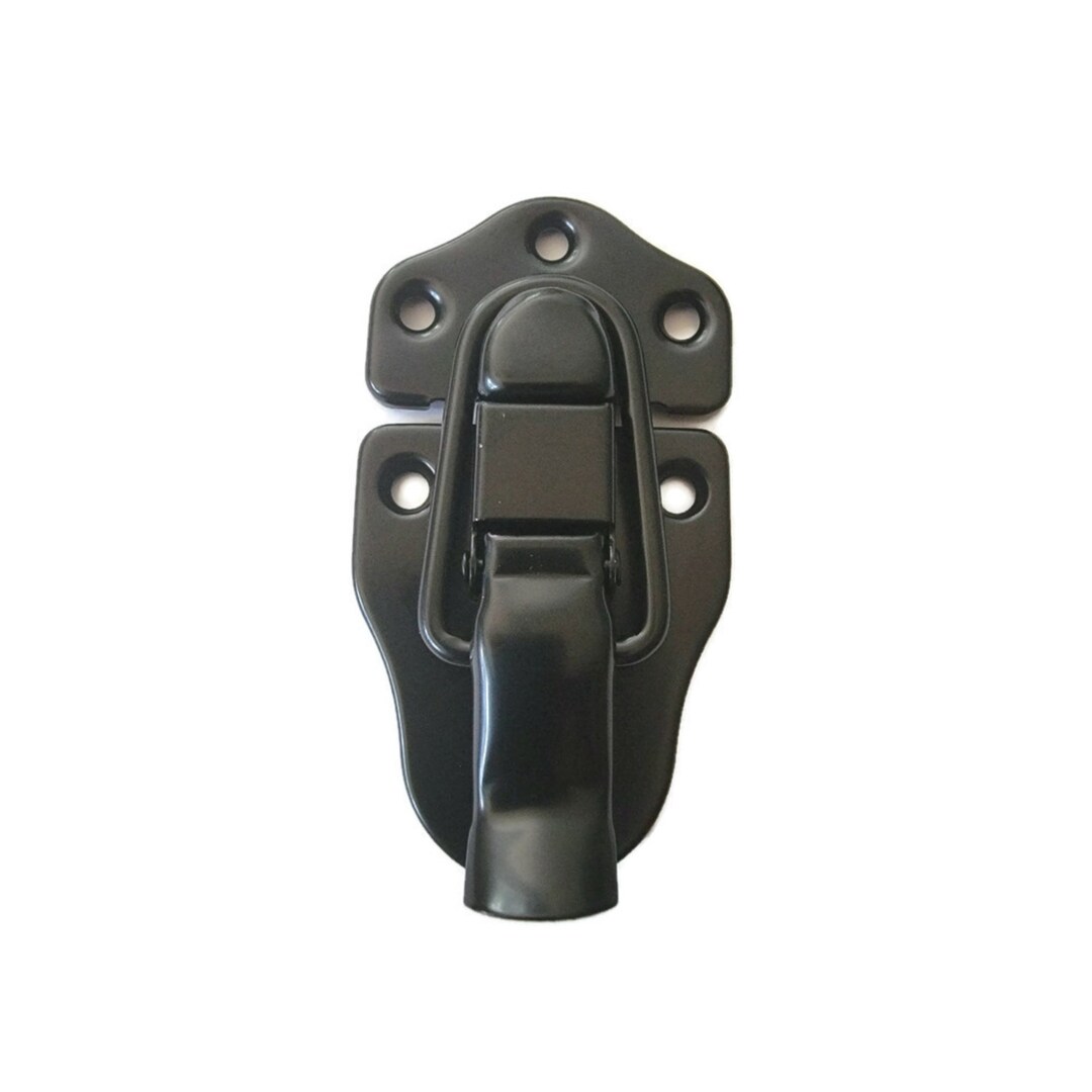 Trunk Latch Small Flush Mount Trunk Drawbolt Latch Black Stamped Steel