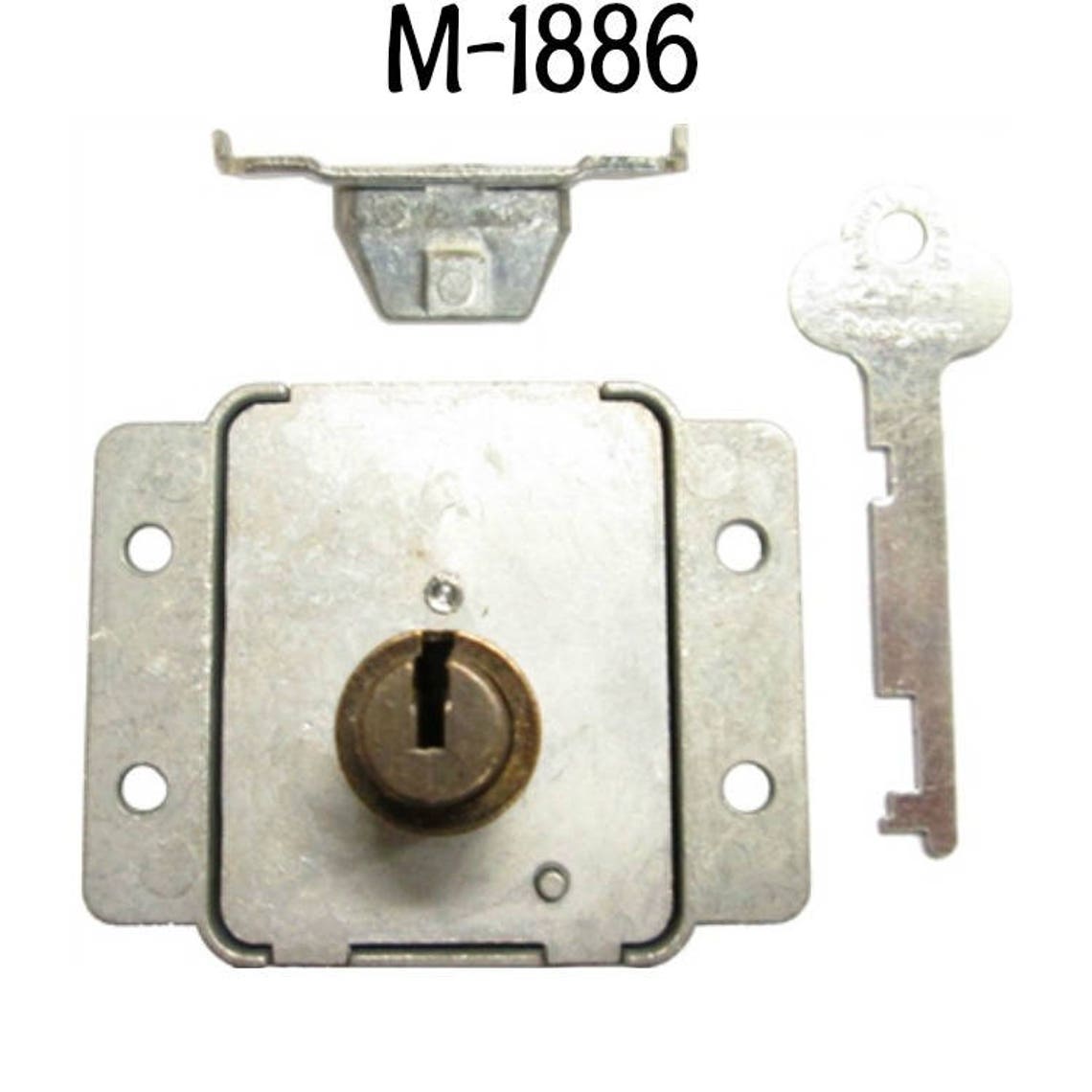 Lock Steel Cedar Chest Flush Mount Lid Lock With Push Button Etsy