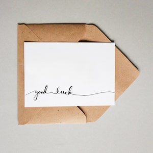 Good Luck Banner // Downloadable and Printable // Digital // Hand Lettered // Greeting Card // Just Because image 1