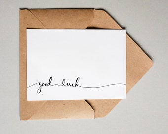 Good Luck Banner // Downloadable and Printable // Digital // Hand Lettered // Greeting Card // Just Because