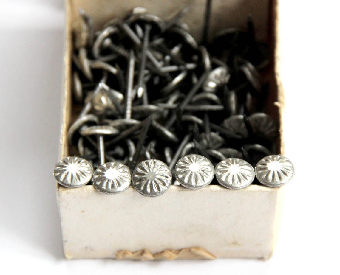 Soviet Decorative Tacks Silver Tacks Set of 85 Ornament Etsy