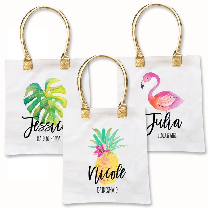 Beach Bag Bridesmaid Tropical Bag Bridesmaid Gift Bachelorette Gift Will You Be My Bridesmaid Bridesmaid Tote Bag