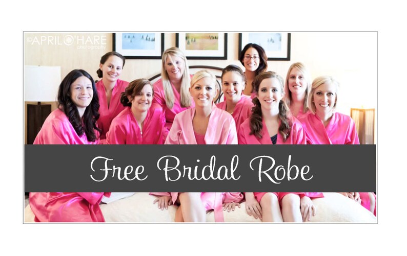 Set of 9 Satin Bridesmaid Robes-Satin Bride Robe-Embroidered Bridesmaid Robe-Monogrammed Robe-Personalized Robe-