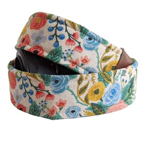 Floral camera strap, dslr camera strap, photography accecories, gift, dslr cameras, canon, Nikon, Sony, rifle paper co, womens camera strap