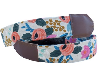 Floral camera strap, dslr camera strap, photography accecories, gift, dslr cameras, canon, Nikon, Sony, rifle paper co, womens camera strap