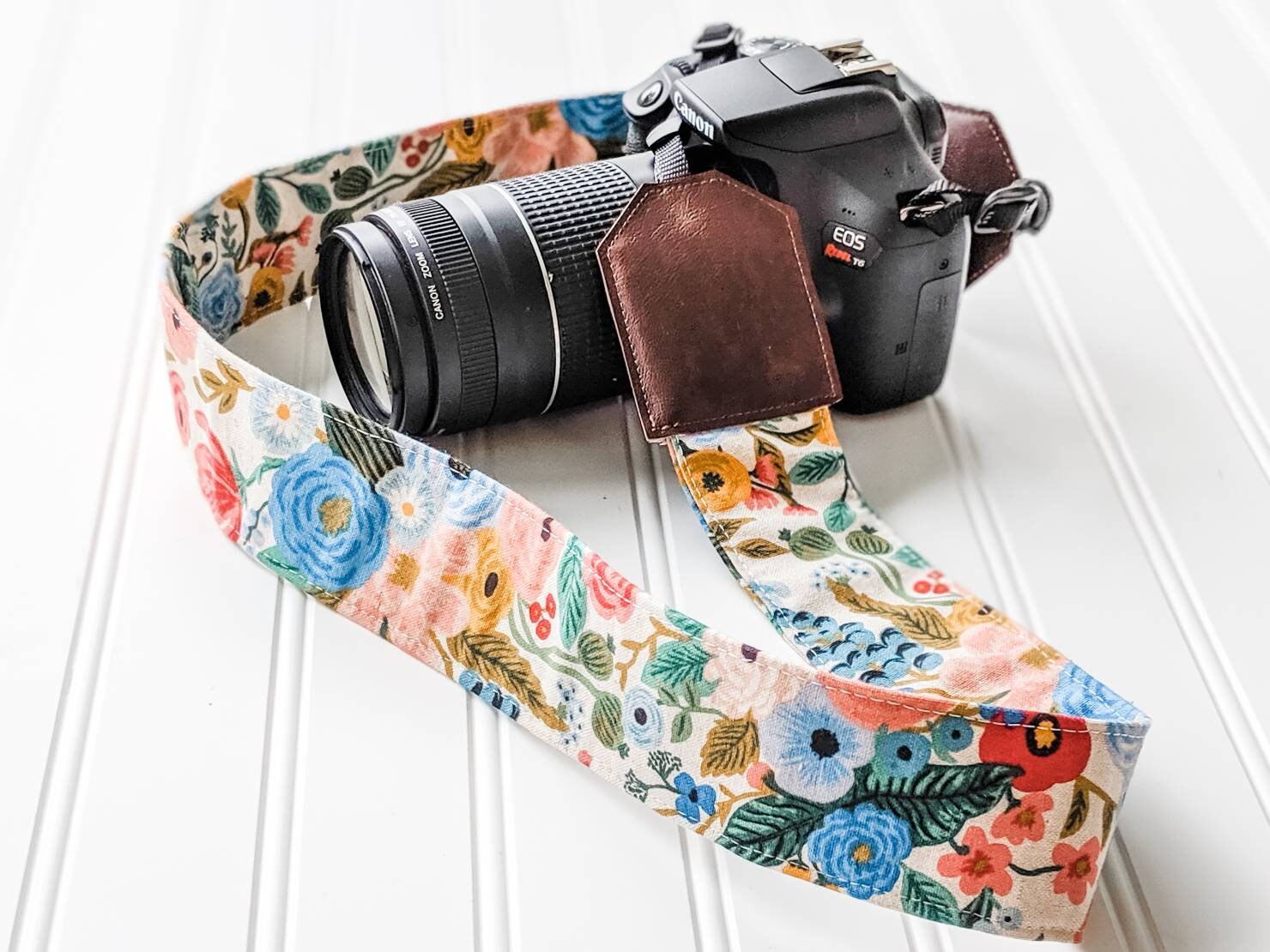 Floral camera strap, dslr camera strap, photography accecories, gift,…