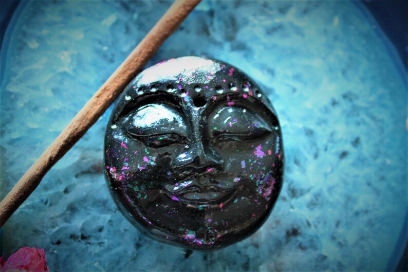 Stick Incense Altar Incense Burner Moon Incense Holder Altar Moon Face Incense Stick Holder Wytchcraft ILunar Incense Burner