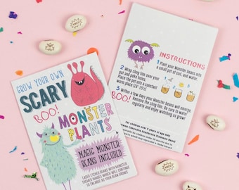 Scary Monster Beans, Christmas gift for girls and boys, Childs seed kit, Christmas Eve box ideas, stocking fillers, party favour