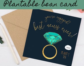 Handmade Engagement card, you're engaged card, congratulations card congratulations on your engagement card engagement gift, wedding card