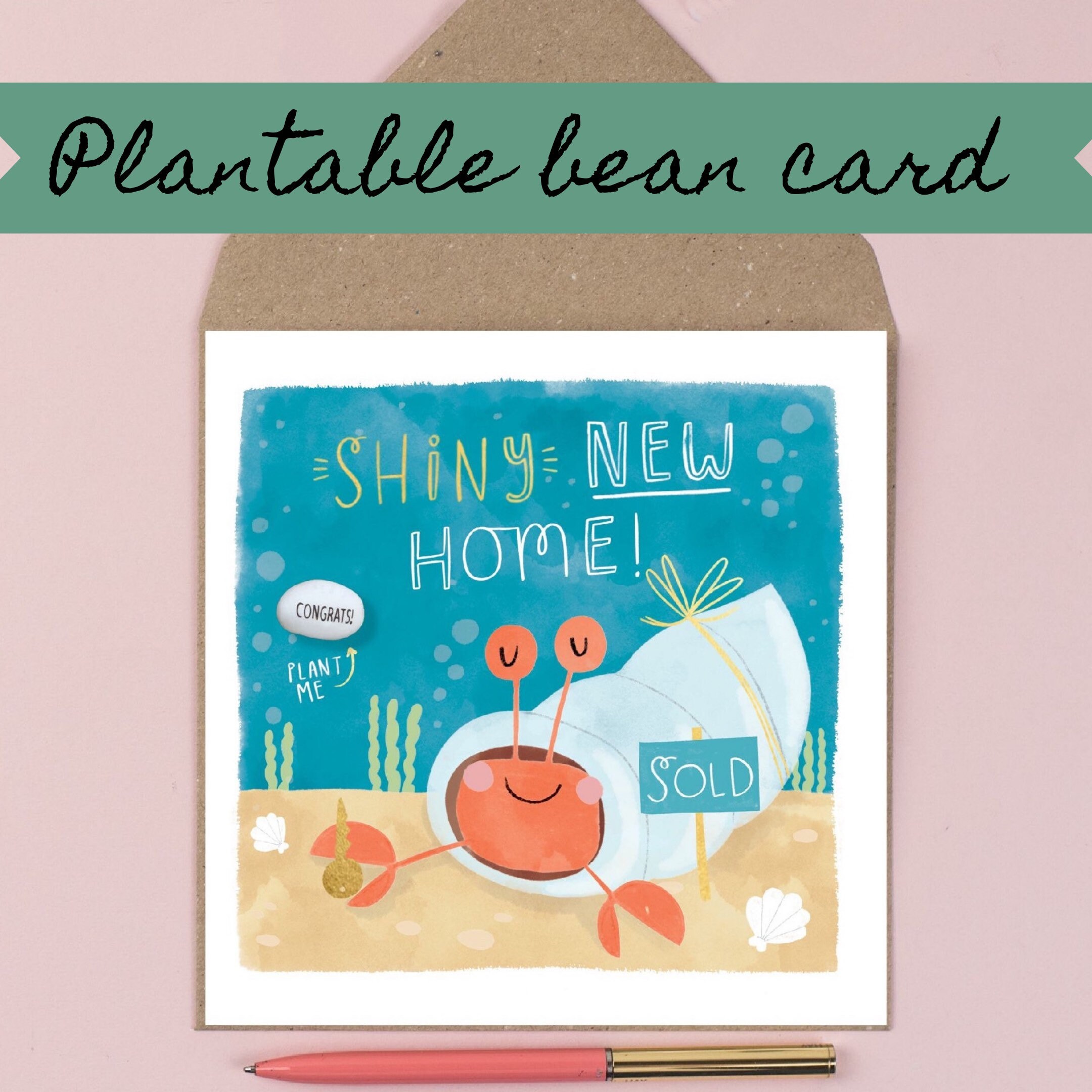 Handmade New Home Magic Bean Card New Home Card - Etsy