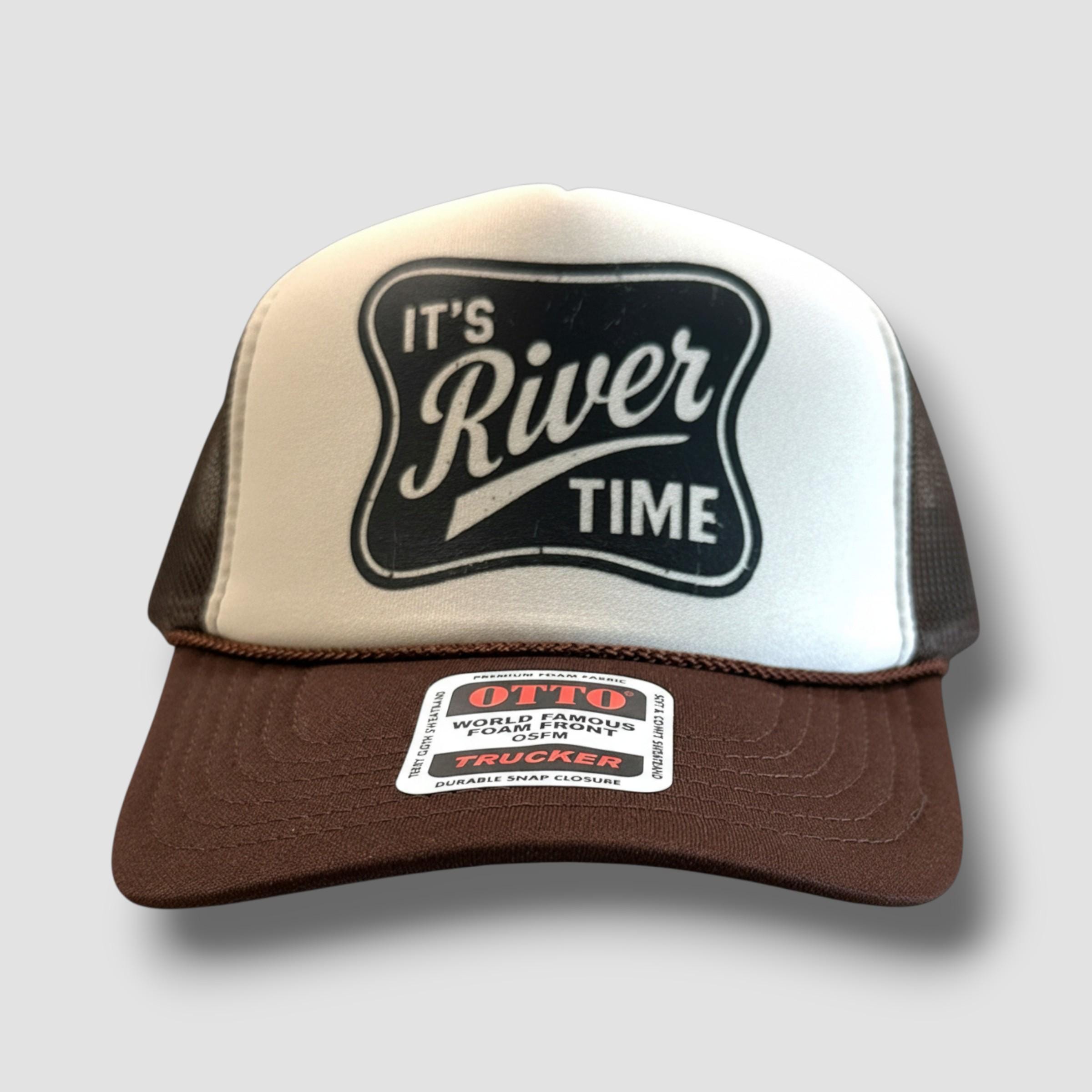 OTTO Navy Trucker Hat with Red and Cream Southwestern Patch TRWR Football Otto Hat Cream & Black - Stylish & Comfortable  main image 3