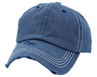 Rustic Washed Cotton Dad Hat: Distressed Vintage Style