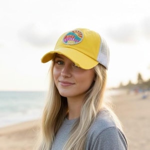 Gorra de camionero bordada Sunshine - Elige el color