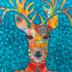 Deer, Deer Art, Deer print -- &quot;Blitzen Thorncobble, Ladies&#39; Man&quot; - Signed Limited Edition Giclee Print