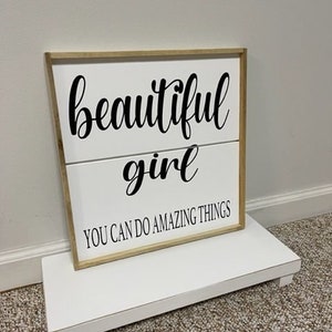 girl sign, beautiful girl sign, teen girl, girl nursery, girl room decor, beautiful girl room sign