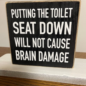 Bathroom decor, Bathroom humor, Bathroom wood sign, Bathroom Signs