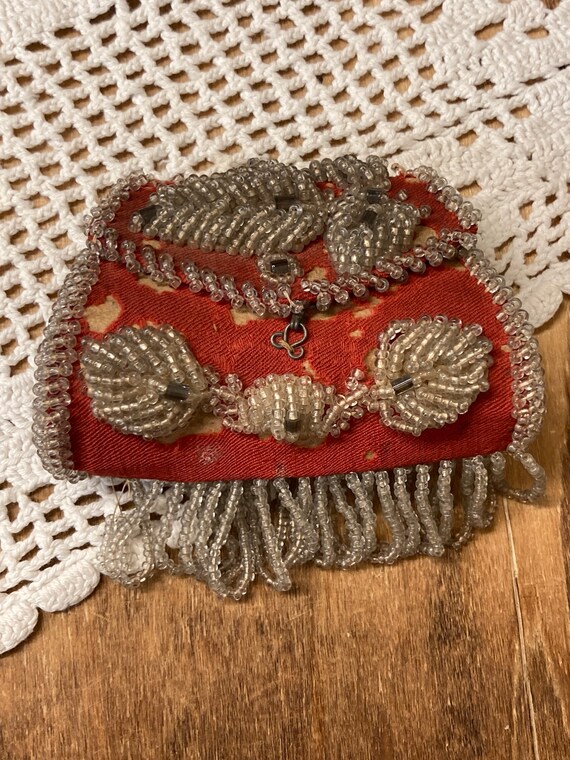 Antique Beaded Coin Purse Whimsy, Native American 180… Gem