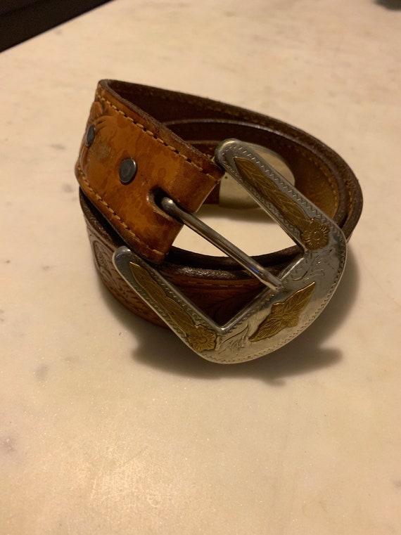 Leather Western Belt