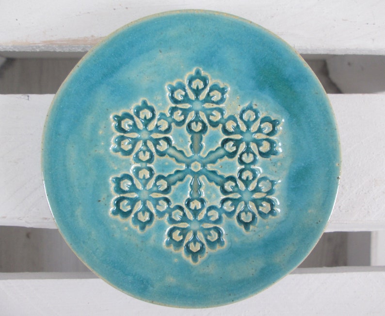 platter for wedding rings blue ceramic plate small turquoise plate ceramic soap holder plate for jewelry etnic plate decorative plate