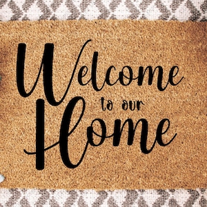 Welcome to our Home PNG SVG | Welcome design | Door mat Design | Doormat SVG | Welcome Sign | Digital | Door Decal svg | Doormat Design