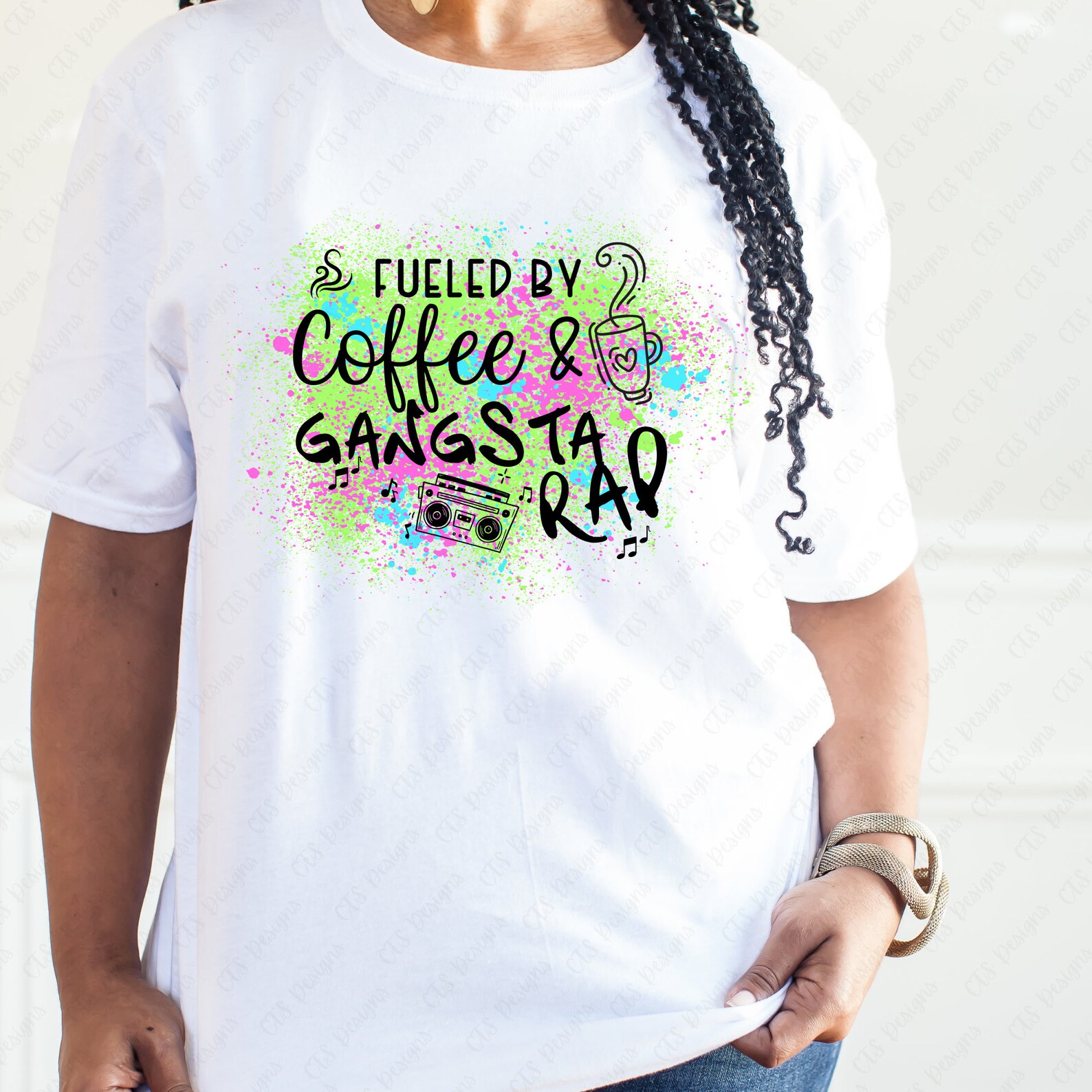 Fueled by Coffee and Gangsta Rap PNG Coffee Addict Coffee - Etsy