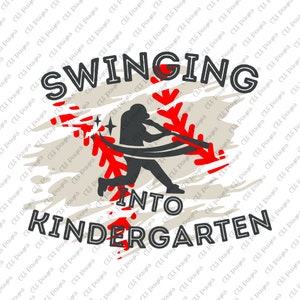 Swinging Into Kindergarten PNG SVG | La maternelle à l’école | Conception de chemises de rentrée | K5 | | de conception de chemise de jardin d’enfants École