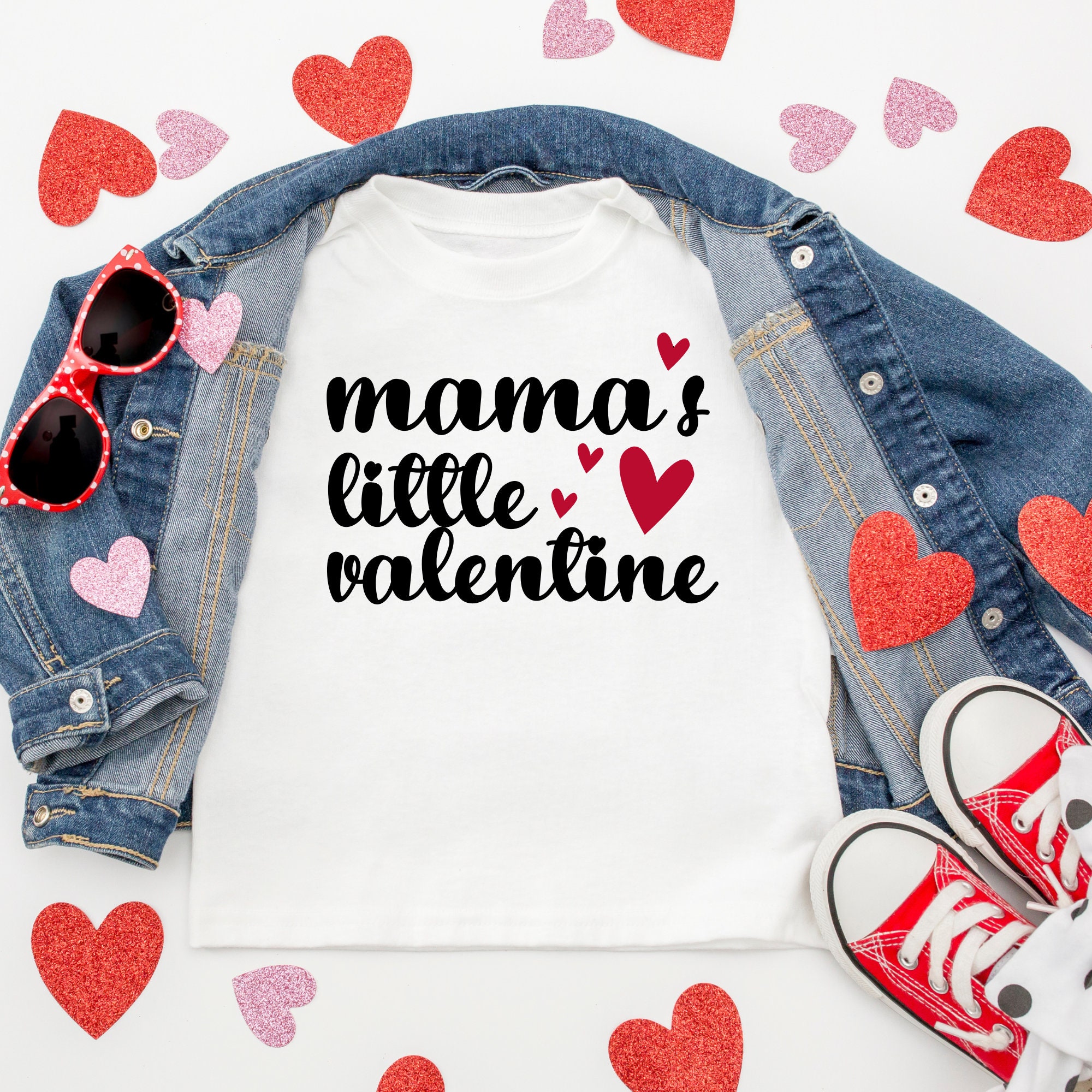 Mama's Little Valentine Png Svg, Valentines, Kids Valentine Shirt Diy ...