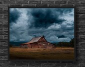 Wooden Barn Print - Old Barn Photography - Ruin Barn Photo - Abandoned House Photo - Old House Print - Wooden House - Abandoned Wall Decor