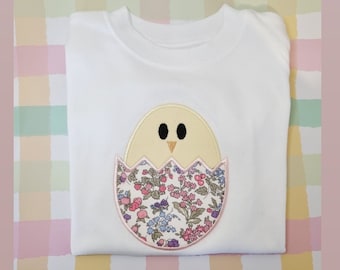 Liberty Easter chic T-shirt - Custom Made bunny T-shirt in Liberty of London Fabric - design your own - Easter top for Boys and Girls