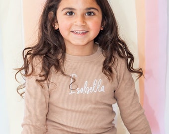 Personalised name Ribbed Loungewear -Custom Made - design your own - for Boys and Girls