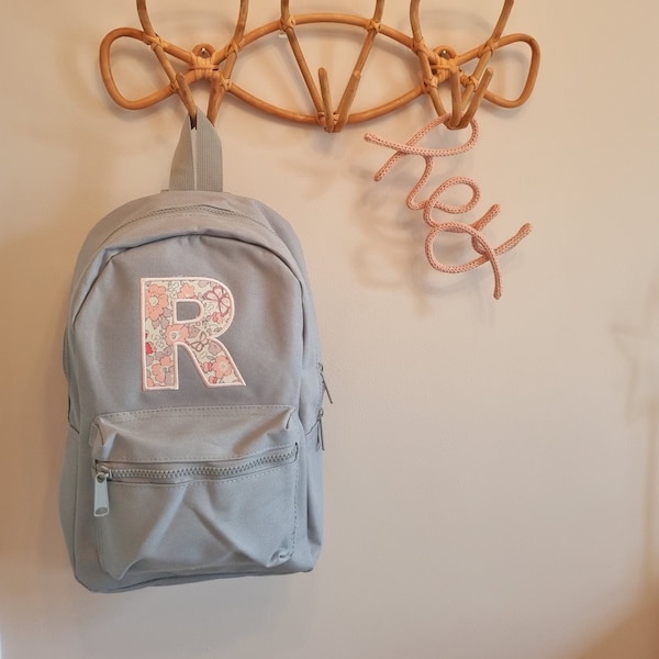 Liberty of London embroidered midi backpack | personalised bag | Embroidered Toddler Rucksack | Nursey | Bag | Unisex | Boy | Girl