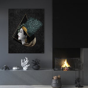 Umm Kulthum 2 ام كلثوم| Digital art printing on canvas, Small, Medium, Large size canvas, Wall art print ready to hang, Modern Artwork