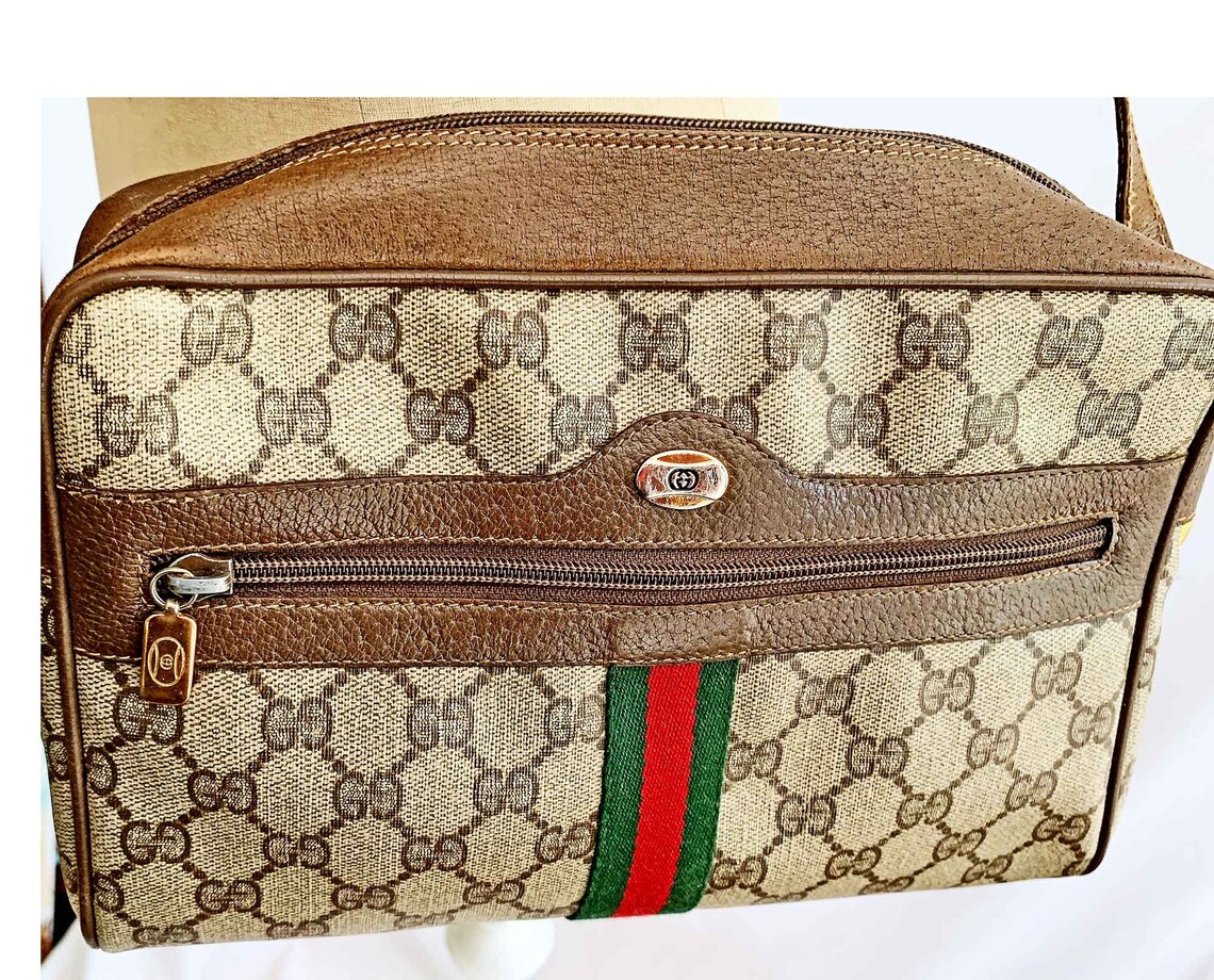 gucci bag red green strap