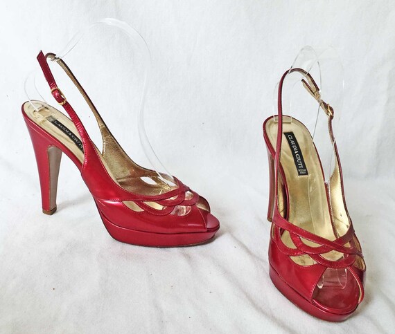 Sandals Claudia Ciuti Pumps Vintage Slingback Pla