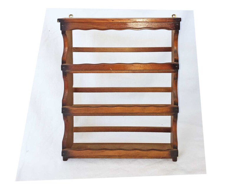 Primitive Wood Bowl//Plate//HOLDER Shelf w//drawer Country Farmhouse HANDMADE