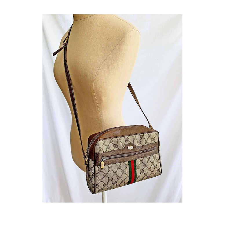 gucci bag red green strap
