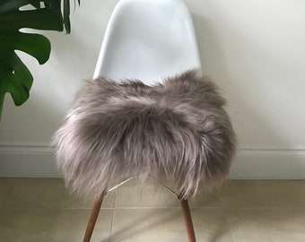 Sheepskin Seat Pads, Icelandic Chair Pads, 100% Natural Eco tanned, 50 x 50 cm - Taupe