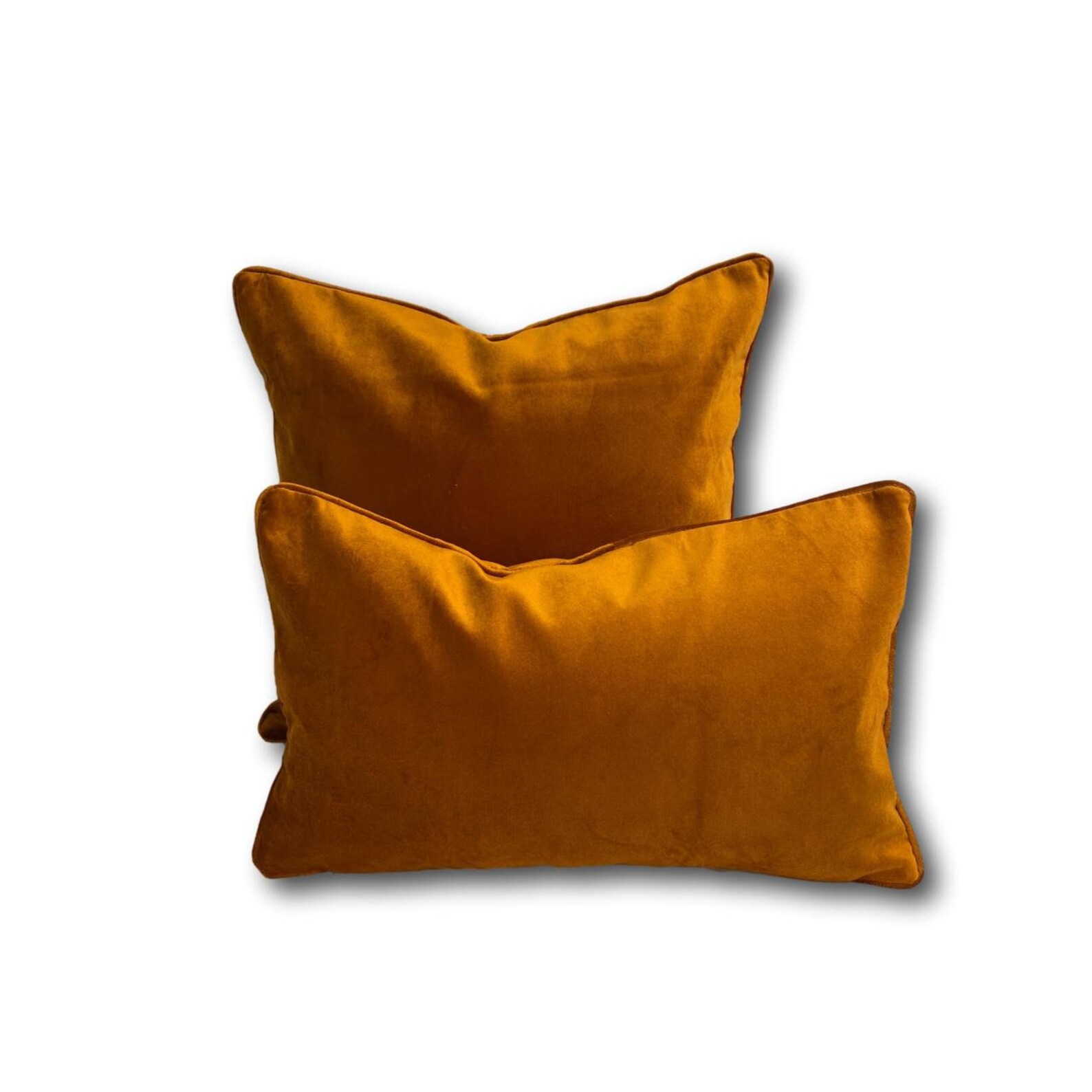 Velvet Cushion Covers 50 X 50 Cm Rust Orange Burnt Orange Etsy UK