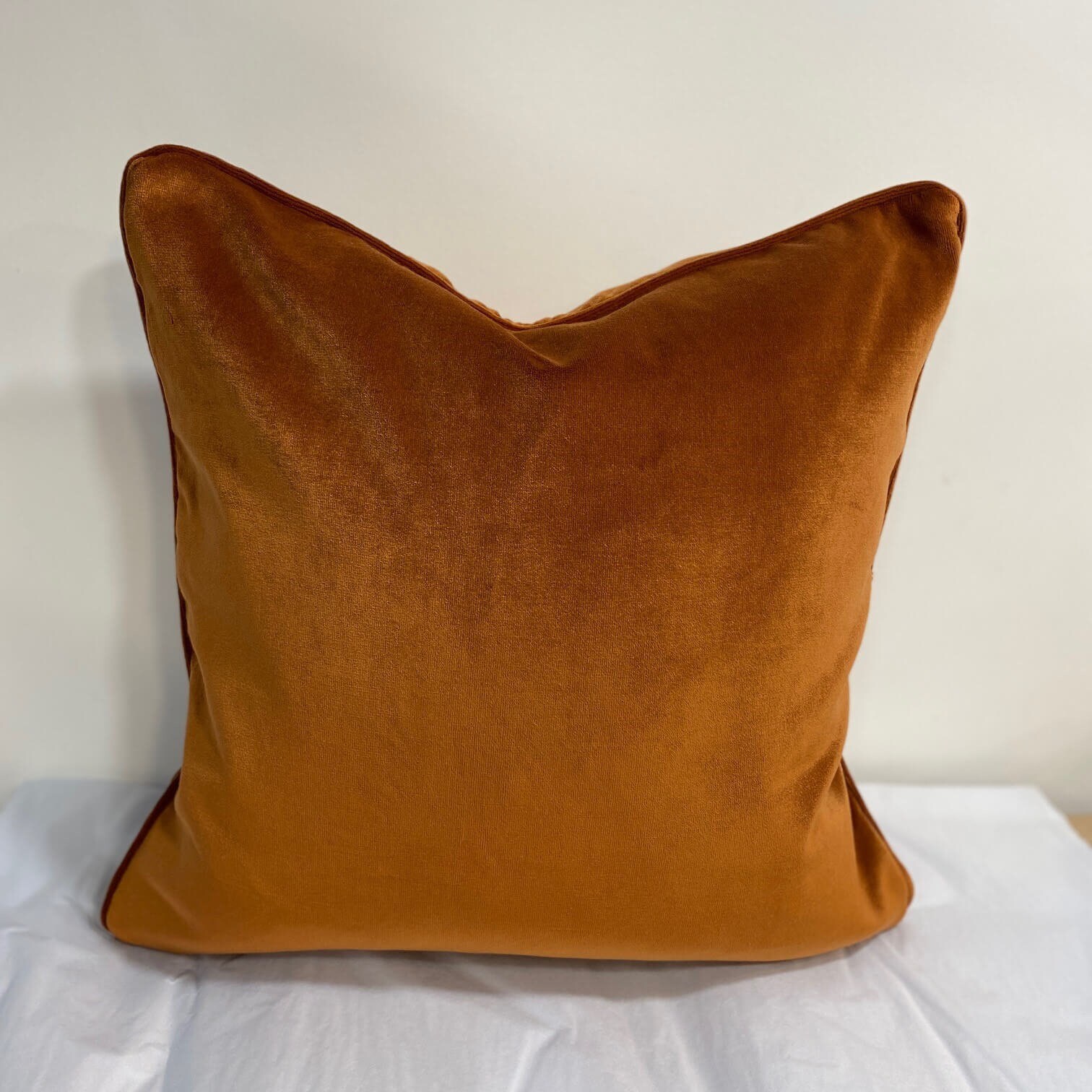 Velvet Cushion Covers 50 x 50 cm Burnt Orange Rust Orange Etsy